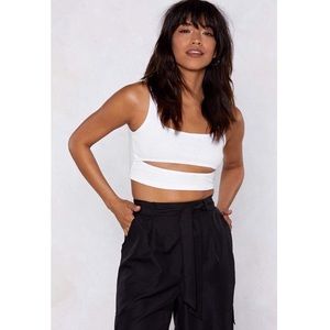 Nasty Gal Cutout Crop Top